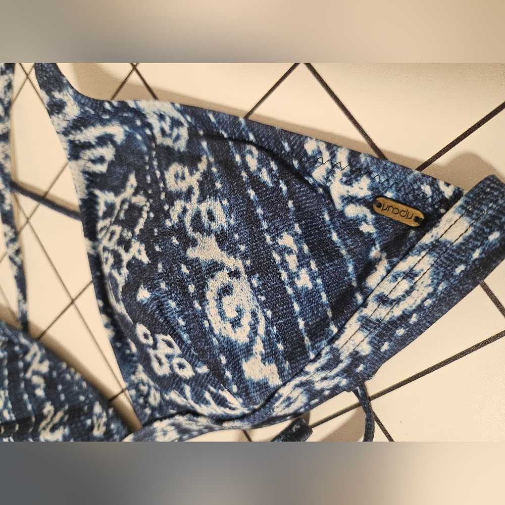 Ripcurl Moonlight Denim Cross Back Triangle Bikin… - image 5